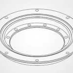 ZZ-RK6-16P1Z No gear flange type slewing bearing